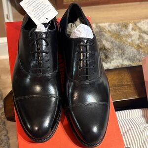 Classic Black Leather Men's Dress Shoes
